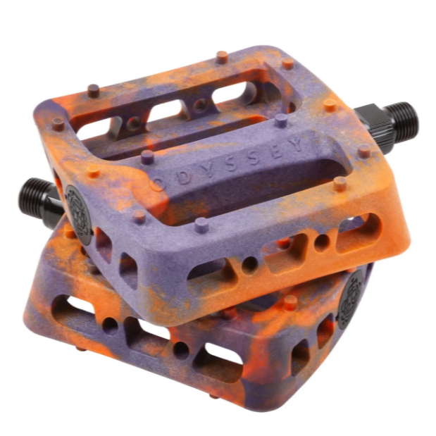 PEDALES ODYSSEY TWISTED PRO 9 16 NARANJA MORADO