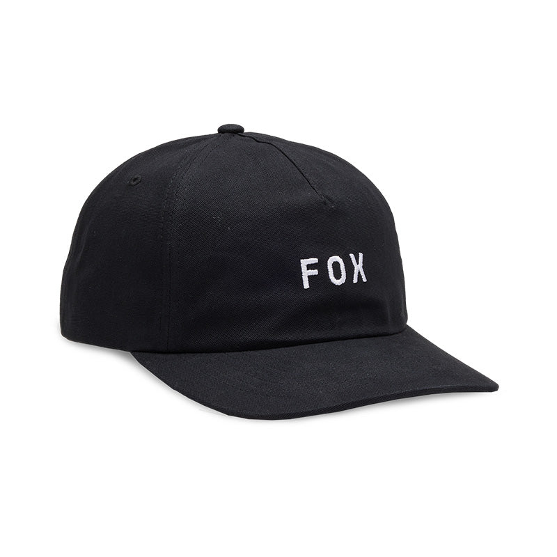 GORRA FOX AJUSTABLE WORDMARK NEGRO