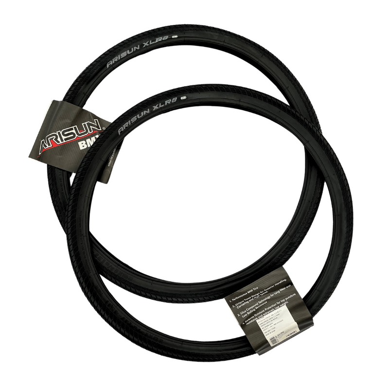 PAR LLANTAS ARISUN XLR8 R20 X 1-3/8 85-110 PSI NEGRO