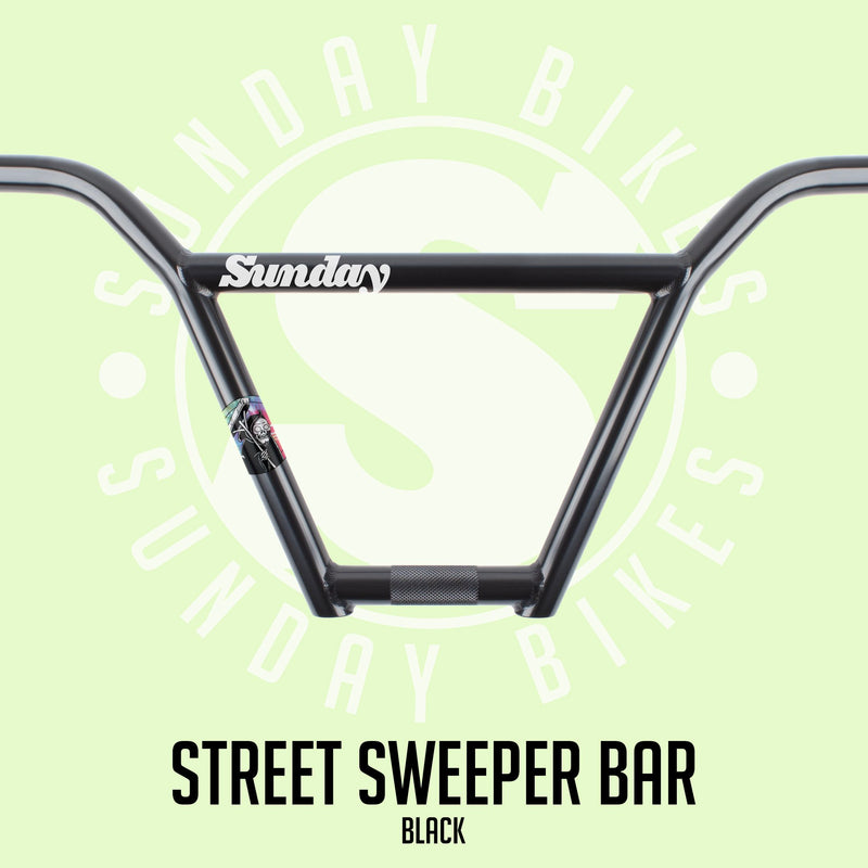 MANUBRIO BMX SUNDAY STREET SWEEPER 4-PC 9.25" NEGRO